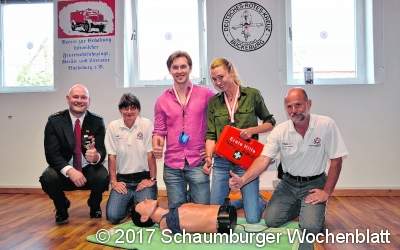 Lilly und Donatus beim DRK zu Gast