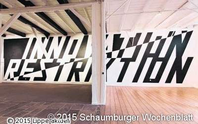 Temporäres Kunstwerk geht
