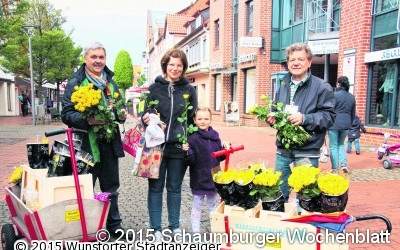 Gelbe Muttertagsrosen von der Werbegemeinschaft