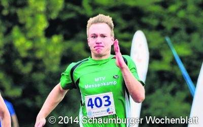 Jan-Luca Kunze mit Bestzeit in Bremen