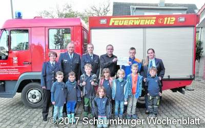 Kinder- und Jugendfeuerwehr 
erhalten großzügige Spende