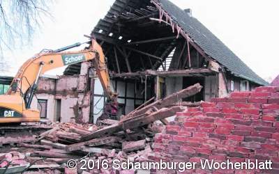 Bauernhaus von 1868 wird jetzt abgerissen