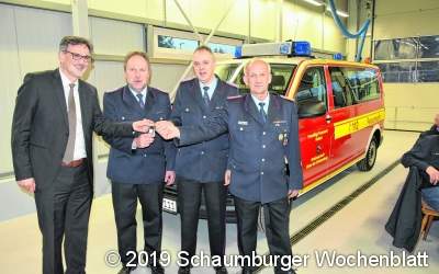Das Jahresmotto der hiesigen Feuerwehr: 
