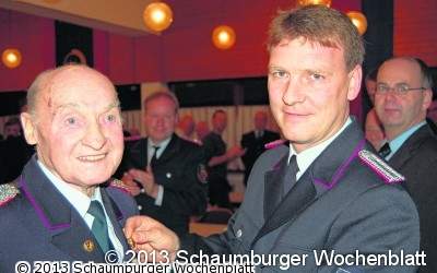 Ernst Siekmeier 70 Jahre in der Feuerwehr