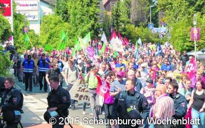 Zahl der rechtsextremen Marschierer gesunken