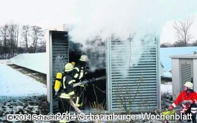Brand im Solarpark