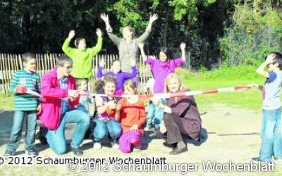 Die Kinder der Grundschule machen jetzt hohe Sprünge