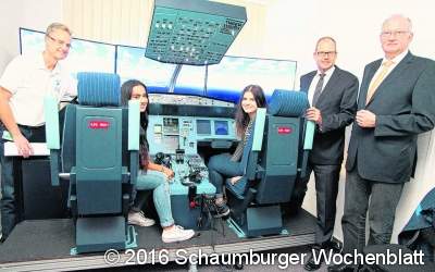 Der Flugsimulator macht fit für die Ausbildung