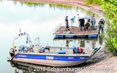 Sturm und Hochwasser zerstörten das Floß