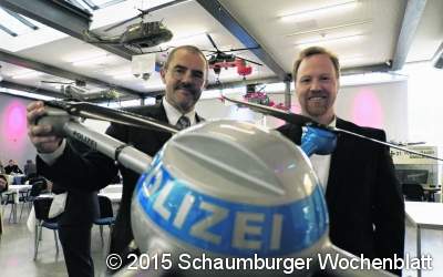 Drohnen in der Stadt der Hubschrauber