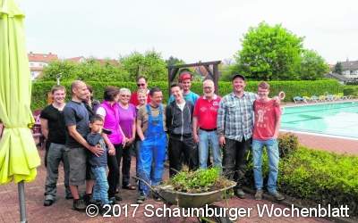 Frühjahrsputz im Freibad Rodenberg