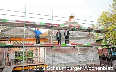 Richtfest nach drei
Monaten Bauzeit gefeiert