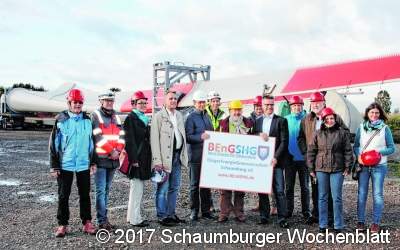 Umweltminister besucht 
Bürger-Windenergieanlage