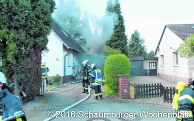 Fritteuse fängt Feuer