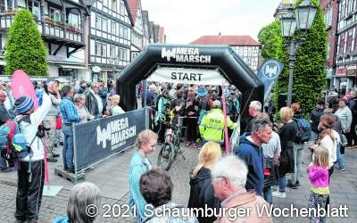 Megamarsch mit Start
vor der eigenen Haustür