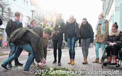 Eine Erinnerung an die Opfer des Holocaust