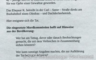 Neue Hinweise nach Flugblattaktion