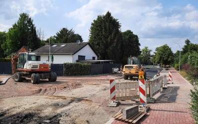 Grover Straße zum<br>Bürgerschützenfest fertig