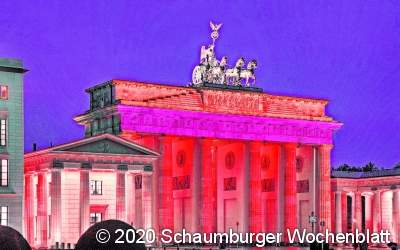 Eine dringende Mahnung in Rot