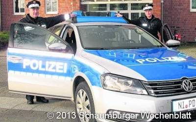 Polizeiautos bereit zum 