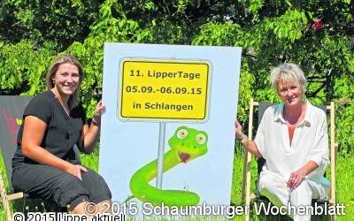 Lippe schaut nach Schlangen