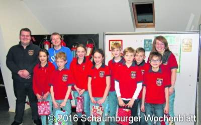 Neun Kinder wechseln in die Jugendfeuerwehr
