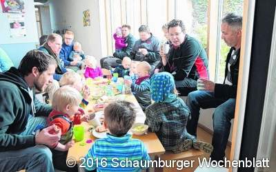 Am Papa-Tag geht es in den Garten