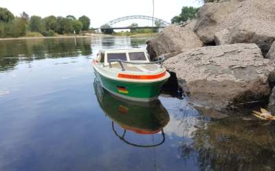 Pegel der Weser auf historisch niedrigem Stand
