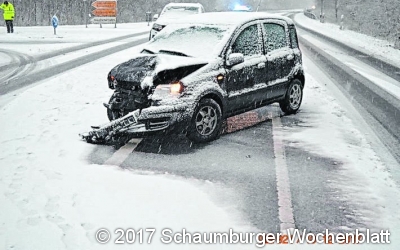 Verkehrsunfälle durch Schneefall