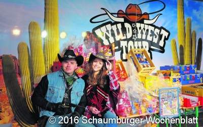 Cowboys erobern den Parkplatz am E-Center