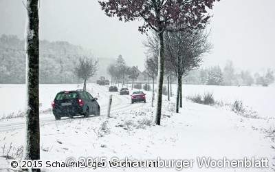 Wintereinbruch überrascht die Autofahrer