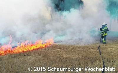 Flächenbrand auf 1200 Quadratmetern