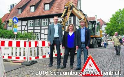 Neue Leitungen an der Salzebrücke