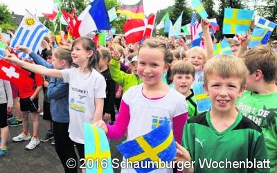 Olympischer Gedanke beim Schulfest