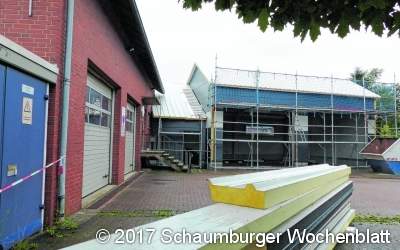 Das Gerätehaus verdoppelt sich