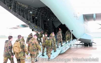 Fliegerhorst wird zum zentralen Abflugort für 1200 Soldaten