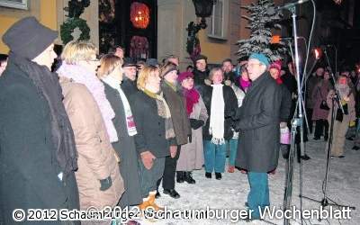 Weihnachtsserenade vor dem Bückeburger Schloss