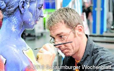 Bodypainting-Künstler