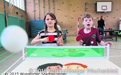 Tischtennis-Schnuppertag für Rehburger Grundschüler