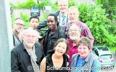 Die Kunst entsteht vor den Augen der Besucher