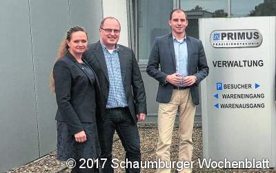 Colette Thiemann mit Beermann zu Besuch bei