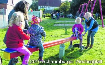 Die Rutsche rückt jetzt schon ein Stückchen näher