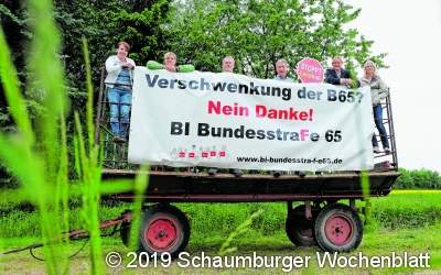 B65-Ausbau-Gegner zeigen, dass sie weiterhin aktiv sind