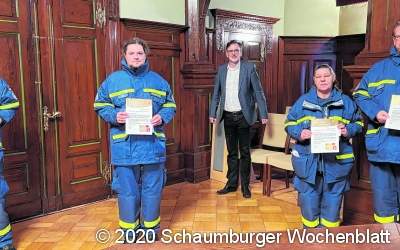THW-Mitglieder erhalten Ehrenamtskarte
