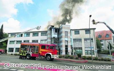 Großbrand im Ärztehaus
