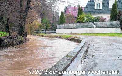 Viel Ärger mit Hochwasser am Riesbach