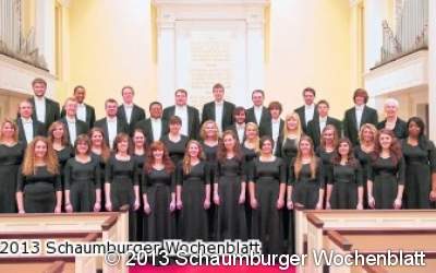 US-Studentenchor singt in der Stadtkirche Bückeburg