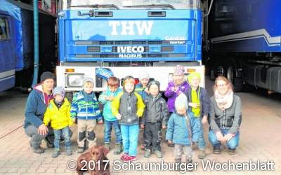 Waldkindergarten zu Gast beim THW