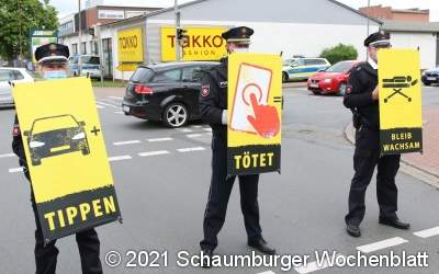 Polizei sensibilisiert für
den gefährlichen Blindflug