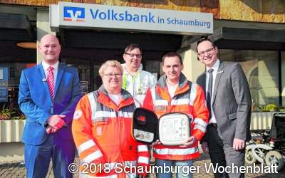 Ein neuer Defibrillator für die DRK-Bereitschaft
